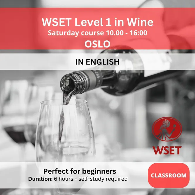 Hovedbilde 15.08.26 WSET Level 1 in Wine OSLO